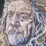 A painting of Robert Plant was stolen from a pub in Birmingham