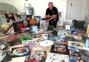 Part of Dave Lewis' vinyl and CD collection