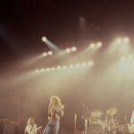 Led Zeppelin performing in Los Angeles on June 22, 1977