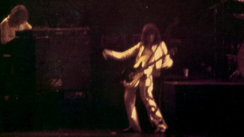 Led Zeppelin performing in Forth Worth, Texas on May 22, 1977