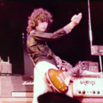 Jimmy Page performing in Dallas, Texas on May 18, 1973 (Judy Kennedy)