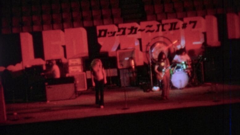 Led Zeppelin performing in Tokyo on September 23, 1971