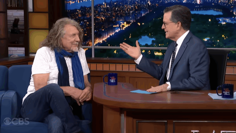 Robert Plant Stephen Colbert