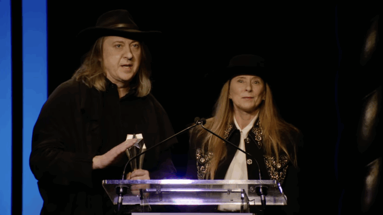 'Becoming Led Zeppelin' director Bernard MacMahon (left) and producer and writer Allison McGourty (right)