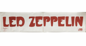 Led Zeppelin Earl's Court banner