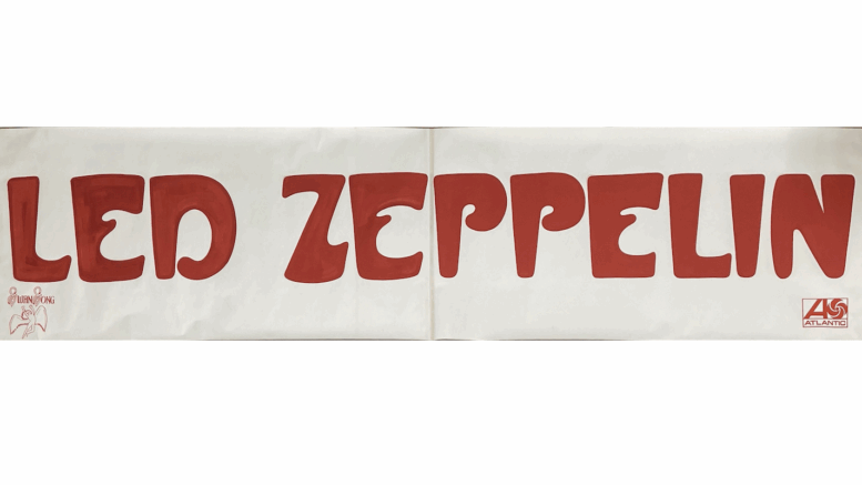 Led Zeppelin Earl's Court banner