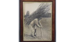 The print of the thatcher discovered at Denhams auction house in Sussex