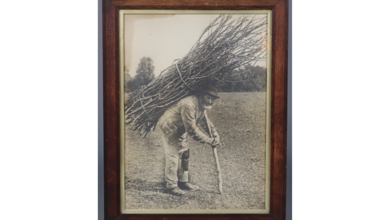 The print of the thatcher discovered at Denhams auction house in Sussex