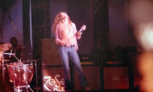 Led Zeppelin performing in Chicago, Illinois on July 7, 1973 (Gerald Pusateri)