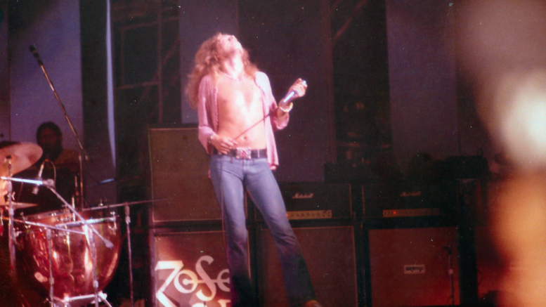 Led Zeppelin performing in Chicago, Illinois on July 7, 1973 (Gerald Pusateri)