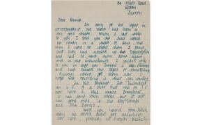 Jimmy Page 1962 letter
