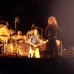 Led Zeppelin performing at Knebworth Festival on August 11, 1979