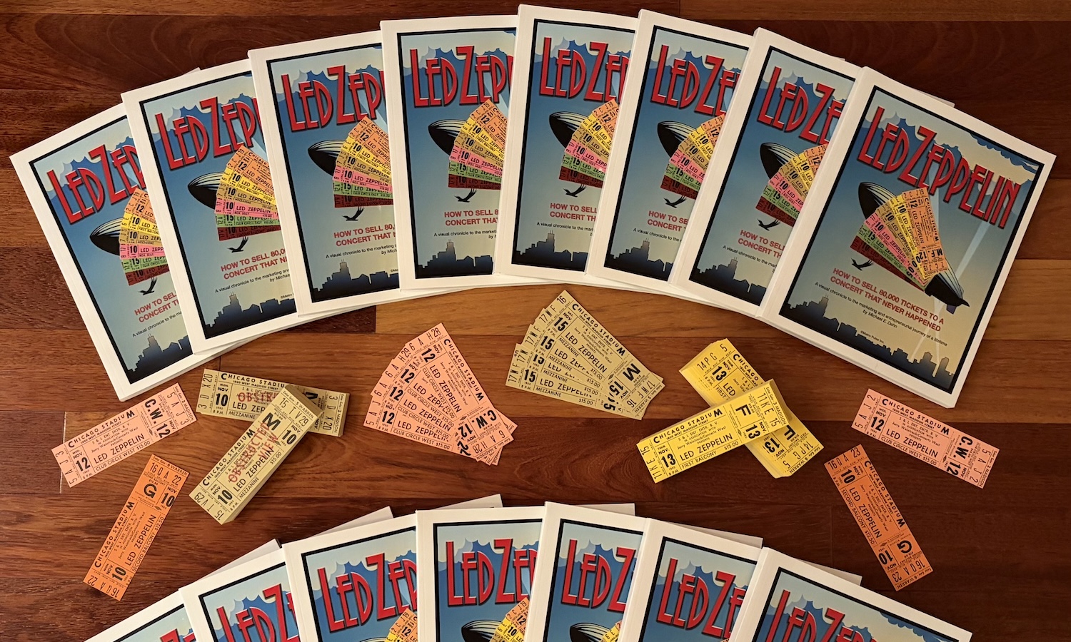 A new book documents the history of 80,000 unused tickets for Led Zeppelin’s cancelled Chicago 1980 shows - Led Zeppelin News