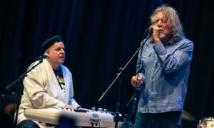 Mike Sanchez and Robert Plant