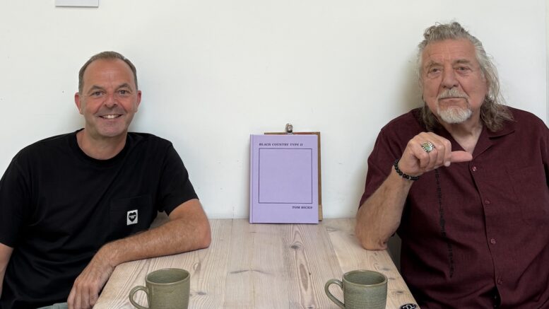 Photographer Tom Hicks and Robert Plant